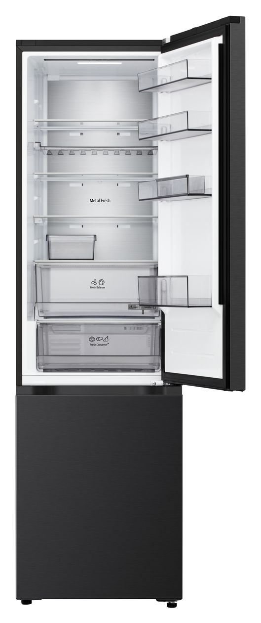 GBBS524AEV 262 l / 113 l Kühl-Gefrierkombi freistehend NoFrost 112 kWh Jahr  (Schwarz) 
