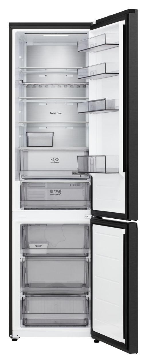 GBBS525CEV 262 l / 113 l Kühl-Gefrierkombi freistehend 175 kWh Jahr  (Schwarz) 