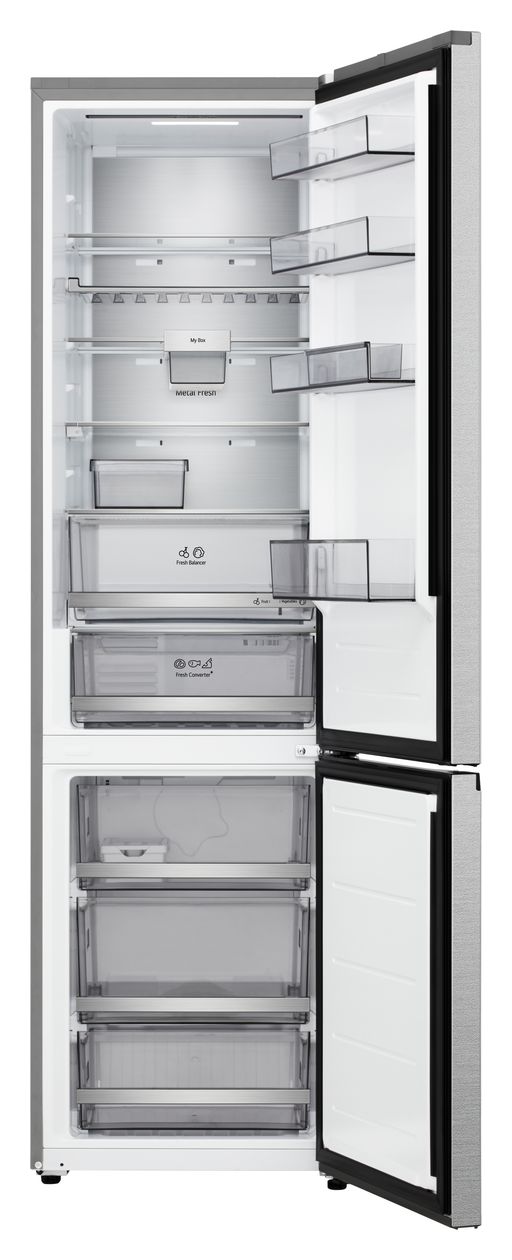 GBBS726AMB 262 l / 113 l Kühl-Gefrierkombi freistehend NoFrost 112 kWh Jahr  (Silber) 