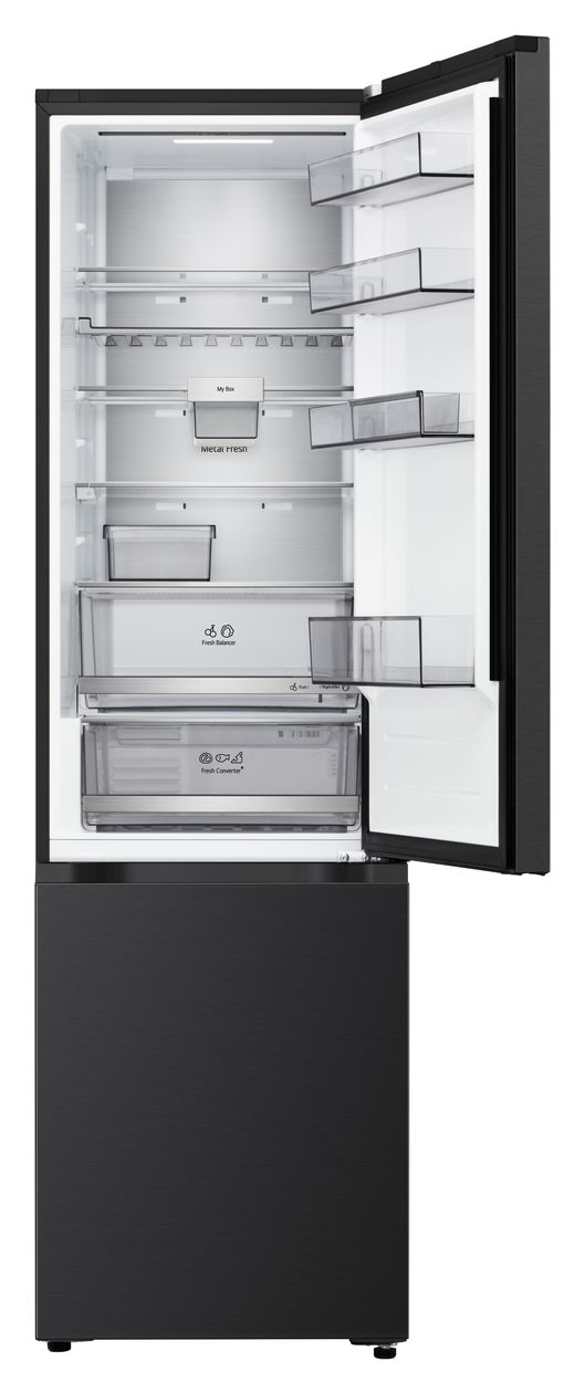 GBBS727AEV 262 l / 113 l Kühl-Gefrierkombi freistehend NoFrost 112 kWh Jahr  (Schwarz) 