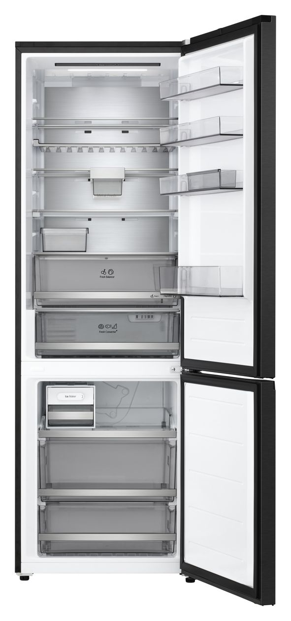 GBBW726CEV 326 l / 139 l Kühl-Gefrierkombi freistehend NoFrost 191 kWh Jahr  (Schwarz) 