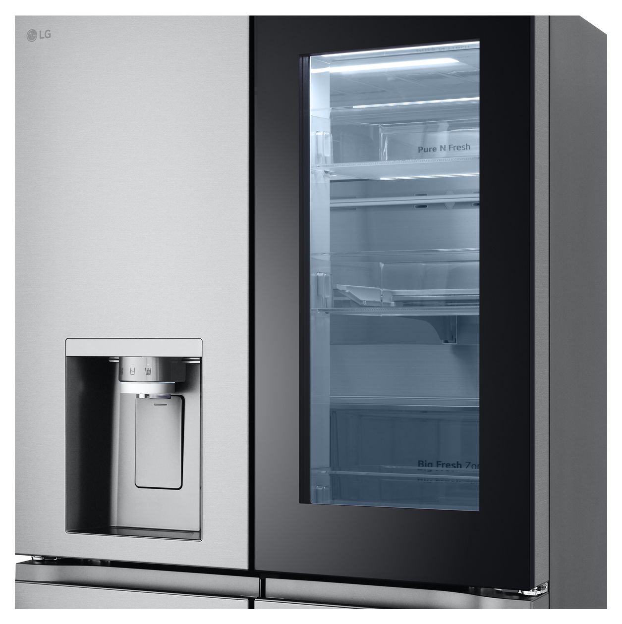 GMG861MBAE Side-by-Side Kühl-/ Gefrierkombination 288 l / 220 l 314 kWh NoFrost 1787 mm x 835 mm  (Schwarz, Edelstahl) 