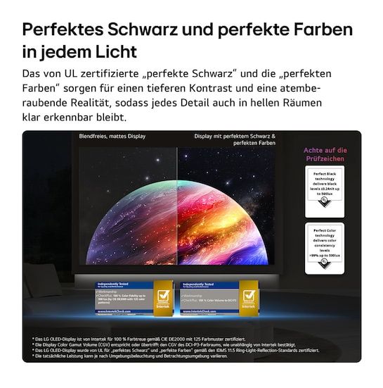 OLED77C69LB OLED 195,6 cm (77 Zoll) Fernseher 4K Ultra HD VESA 300 x 200 mm 
