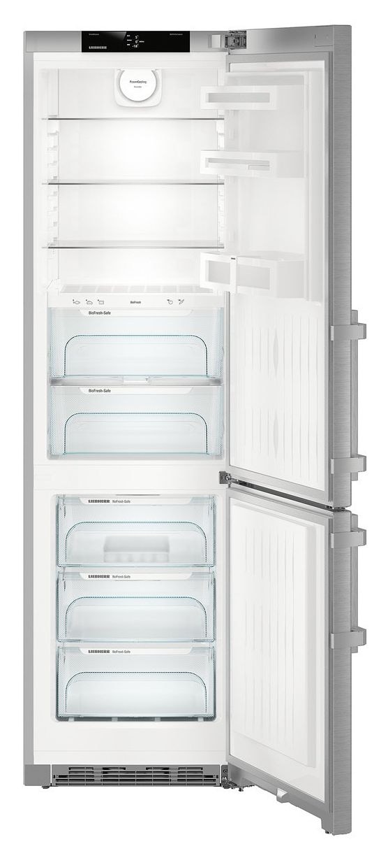 CBNef4835-21 Comfort BioFresh 248 l / 104 l Kühl-Gefrierkombi freistehend NoFrost 227 kWh Jahr  (Silber) 