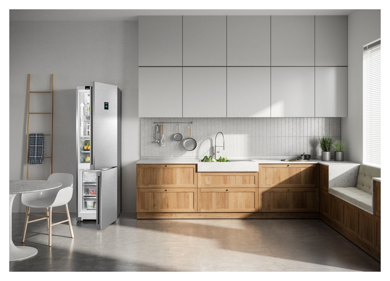 CBNstb579i-22 Peak 259 l / 104 l Kühl-Gefrierkombi freistehend NoFrost 144 kWh Jahr  (Silber) 