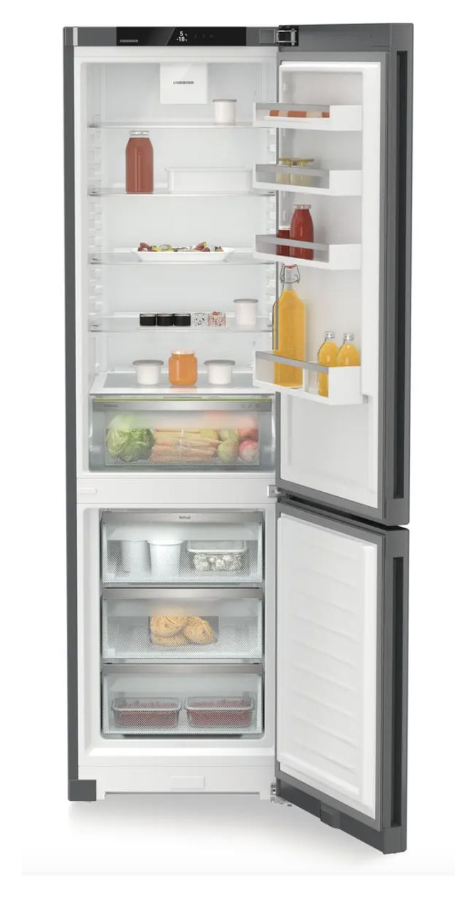 CNdgc5703-20 Pure 268 l / 103 l Kühl-Gefrierkombi freistehend NoFrost 162 kWh Jahr  (Grau) 