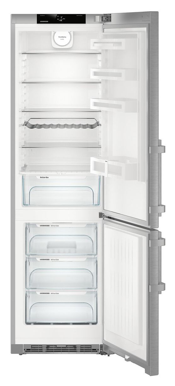 CNef4835-21 Comfort 262 l / 104 l Kühl-Gefrierkombi freistehend NoFrost 203 kWh Jahr  (Silber) 