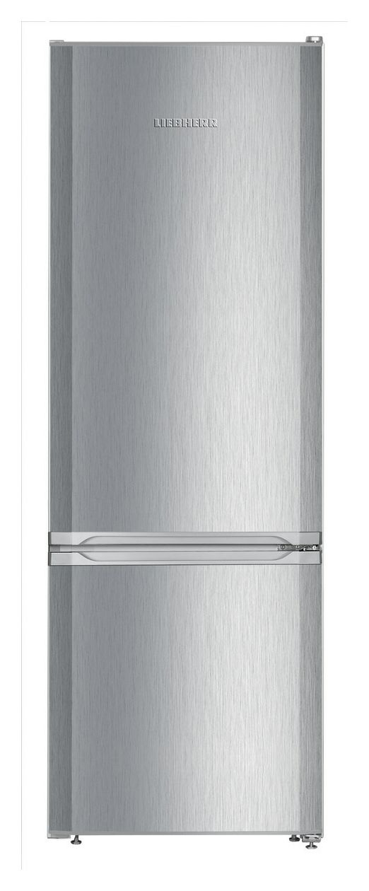 CUele2831-26 212 l / 54 l Kühl-Gefrierkombi freistehend 192 kWh Jahr  (Silber) 