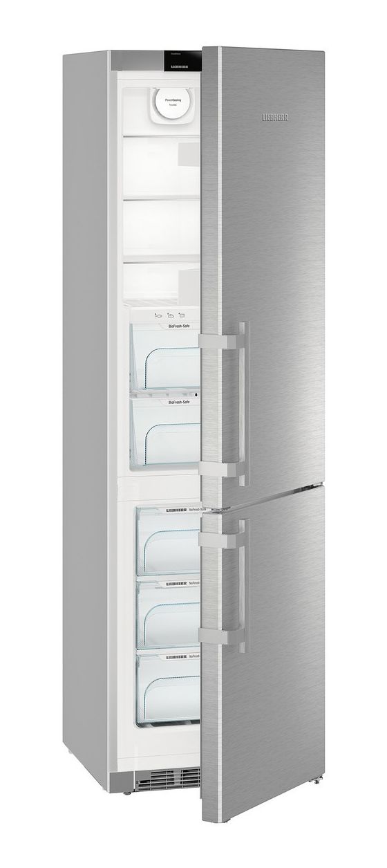 KGBNf2060-3 248 l / 104 l Kühl-Gefrierkombi freistehend NoFrost 227 kWh Jahr  (Silber) 