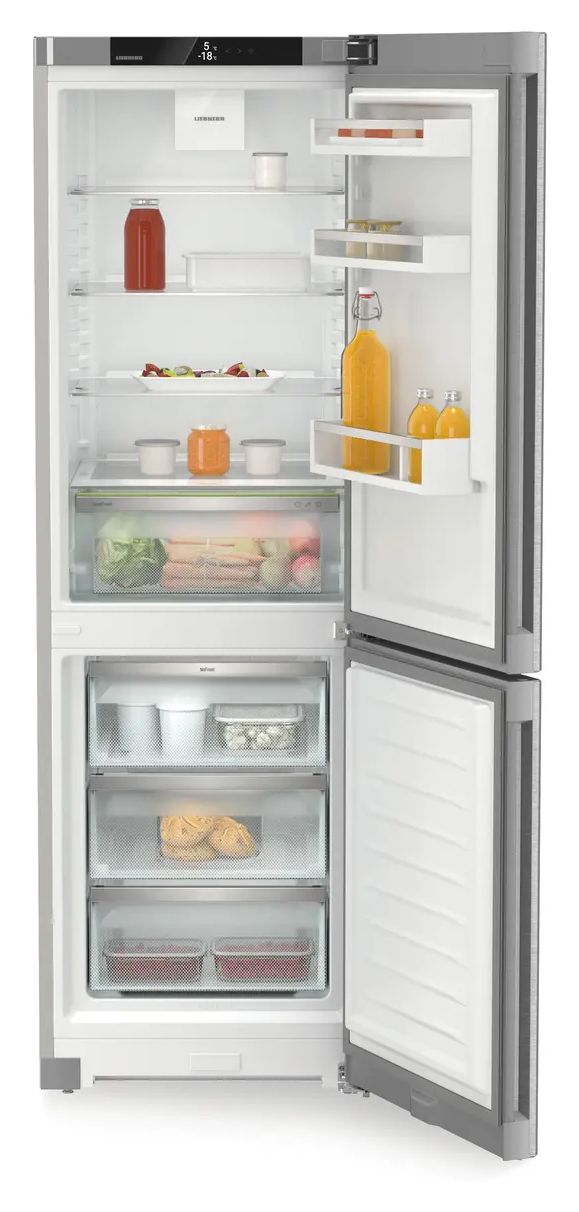KGNsd52Vc03 Pure 227 l / 103 l Kühl-Gefrierkombi freistehend NoFrost 161 kWh Jahr  (Silber) 