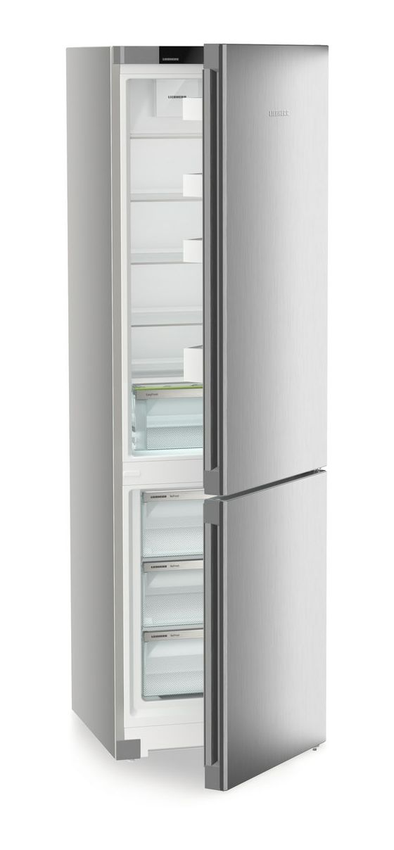 KGNsf57Va03 268 l / 103 l Kühl-Gefrierkombi freistehend NoFrost 104 kWh Jahr  (Edelstahl) 