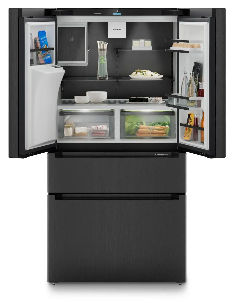 MBbsdi9528-20 Plus BioFresh Side-by-Side Kühl-/ Gefrierkombination French Door 308 l / 230 l 284 kWh NoFrost 1805 mm x 906 mm  (Edelstahl) 