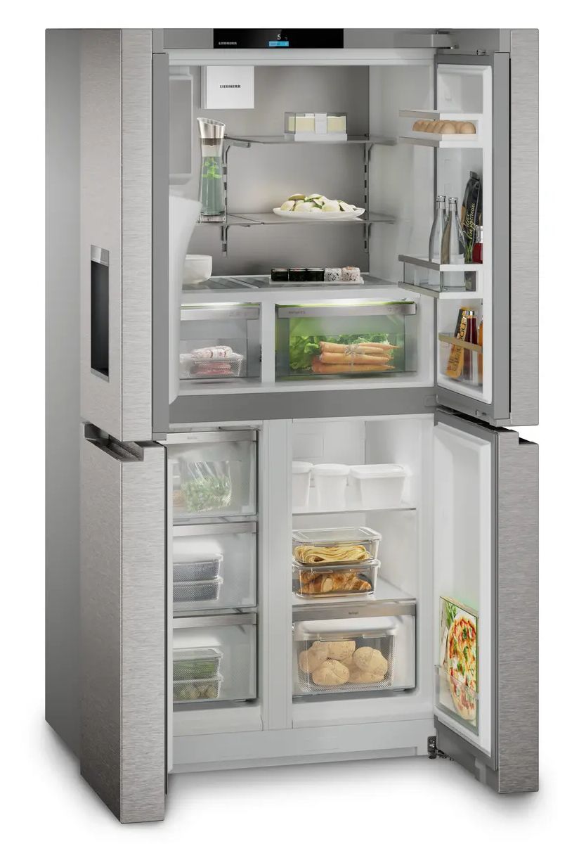 MBsddi9028-20 Plus BioFresh Side-by-Side Kühl-/ Gefrierkombination French Door 309 l / 237 l 285 kWh NoFrost 1805 mm x 906 mm  (Silber) 