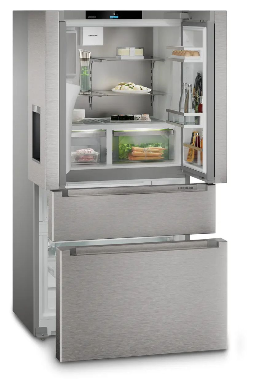 MBsddi9528-20 Plus BioFresh Side-by-Side Kühl-/ Gefrierkombination French Door 308 l / 230 l 284 kWh NoFrost 1805 mm x 906 mm  (Silber) 