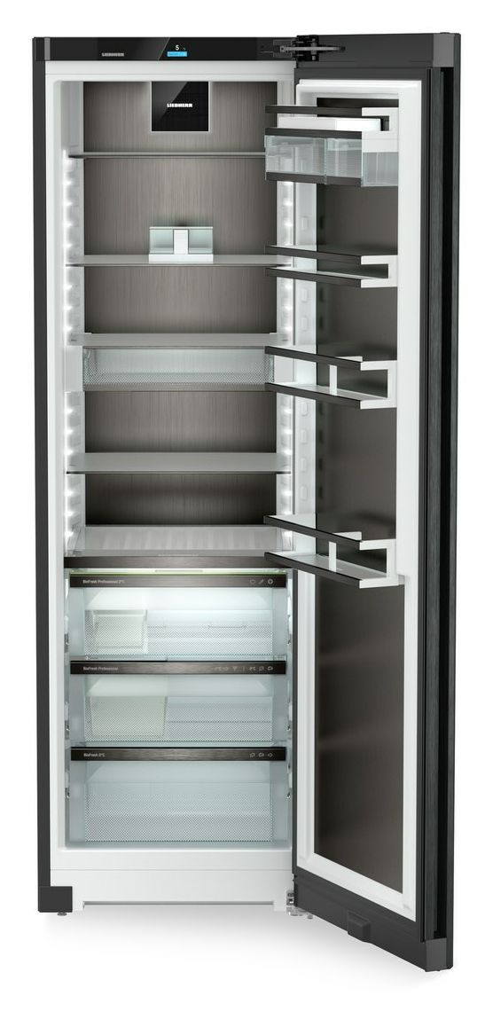 RBbsc528i-22 384 l / 384 l Kühlschrank freistehend EEK: C 107 kWh Jahr  (Schwarz, Edelstahl) 
