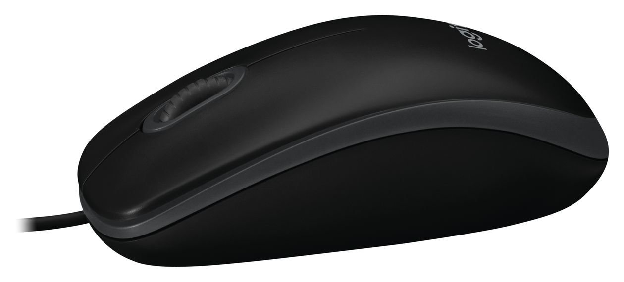 B100 800 DPI Büro Maus Optisch  (Schwarz) 