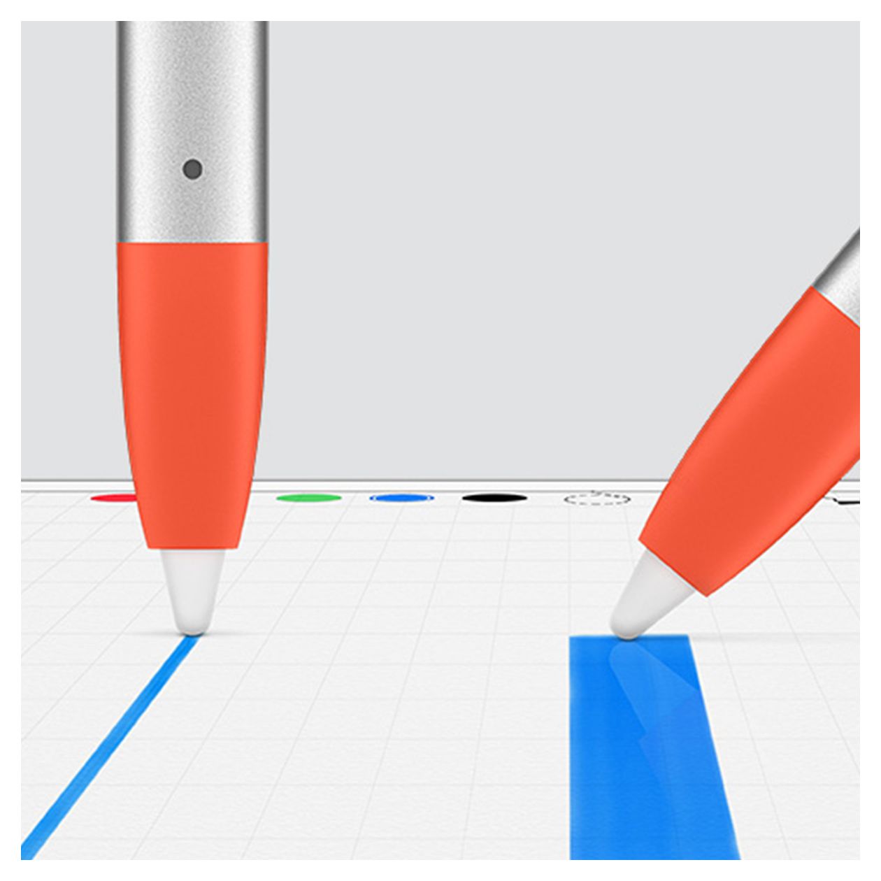 Crayon Bluetooth Eingabestift Oval für Apple iPad Air (4th gen)(A2316, A2324, A2325, A2072) Orange 