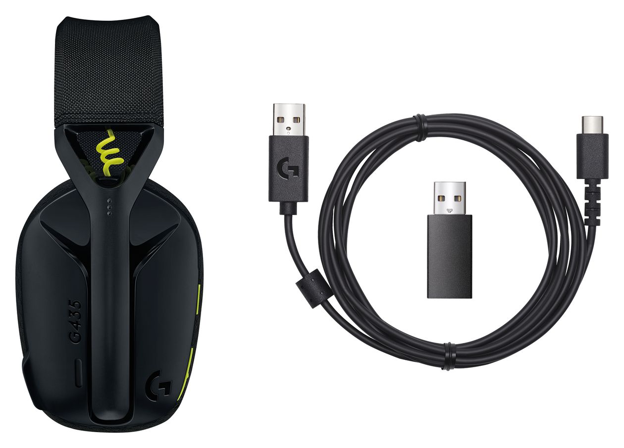 435 Over Ear Bluetooth Kopfhörer kabellos 18 h Laufzeit  (Schwarz, Gelb) 