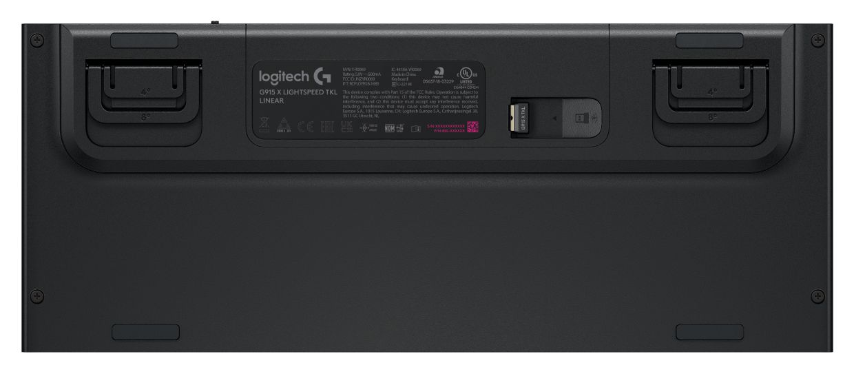 G915X Lightspeed LED Gaming Tastatur USB + RF Wireless + Bluetooth  (Schwarz) 