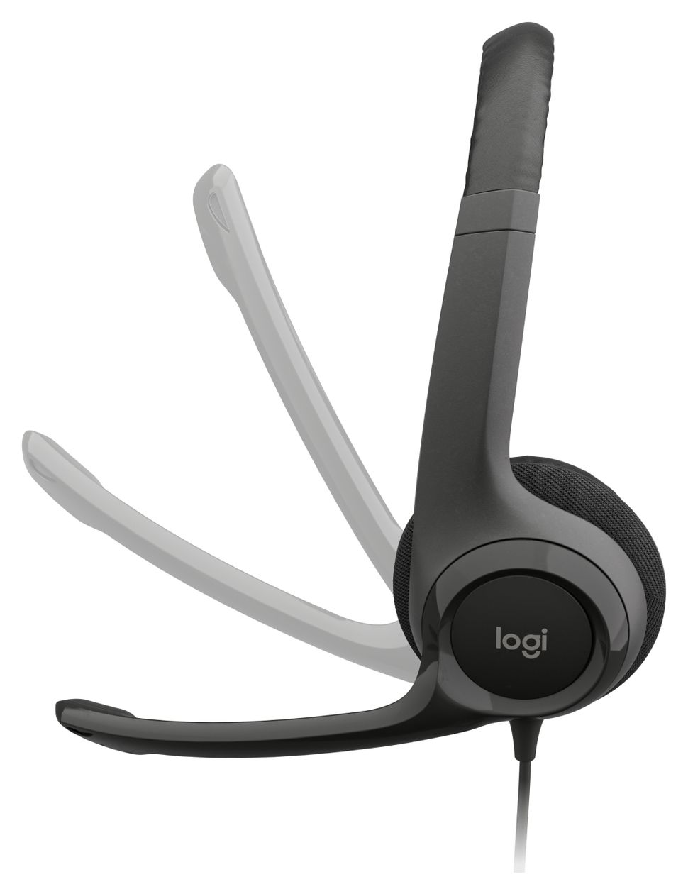 H390 Ohraufliegender Kopfhörer Kabelgebunden USB Typ-A  (Schwarz) 