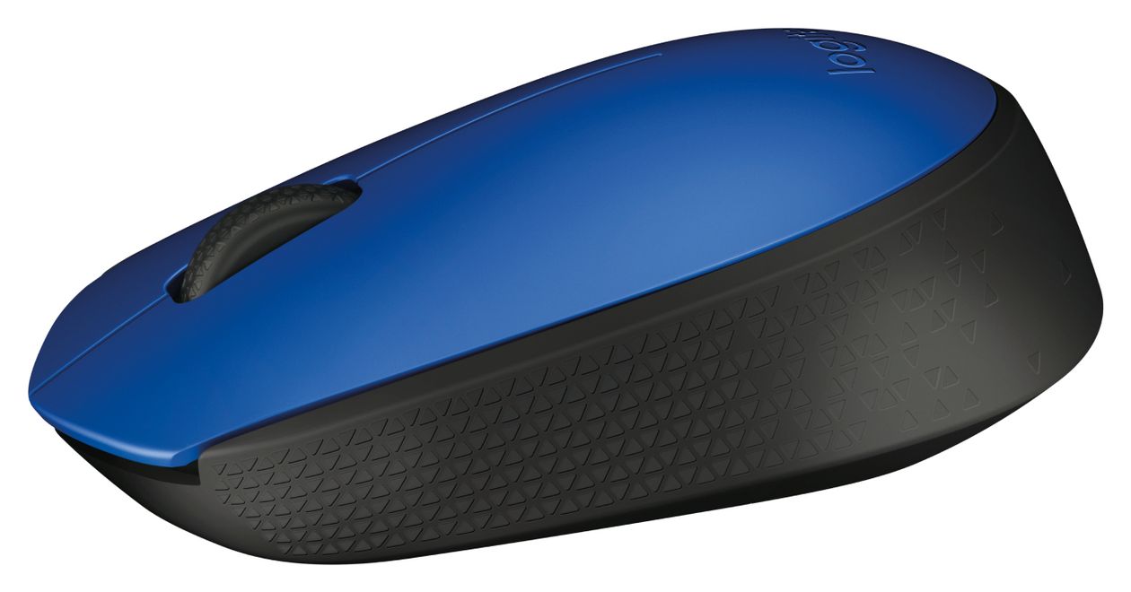 M171 1000 DPI Büro Maus Optisch  (Schwarz, Blau) 