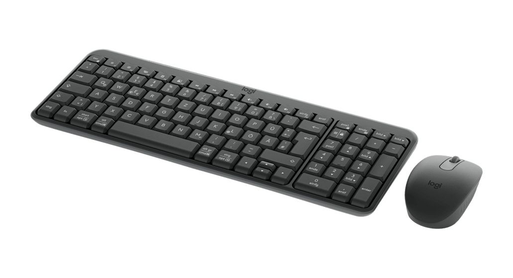 MK250 Compact Bluetooth Wireless Combo Universal Tastatur RF Wireless + Bluetooth 2.4 GHz  (Graphit) 