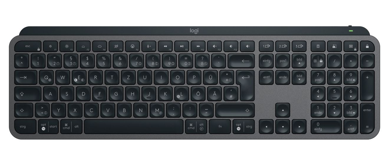MX Keys Combo for Business Gen. 2 LED Büro Tastatur RF Wireless + Bluetooth  (Graphit) 