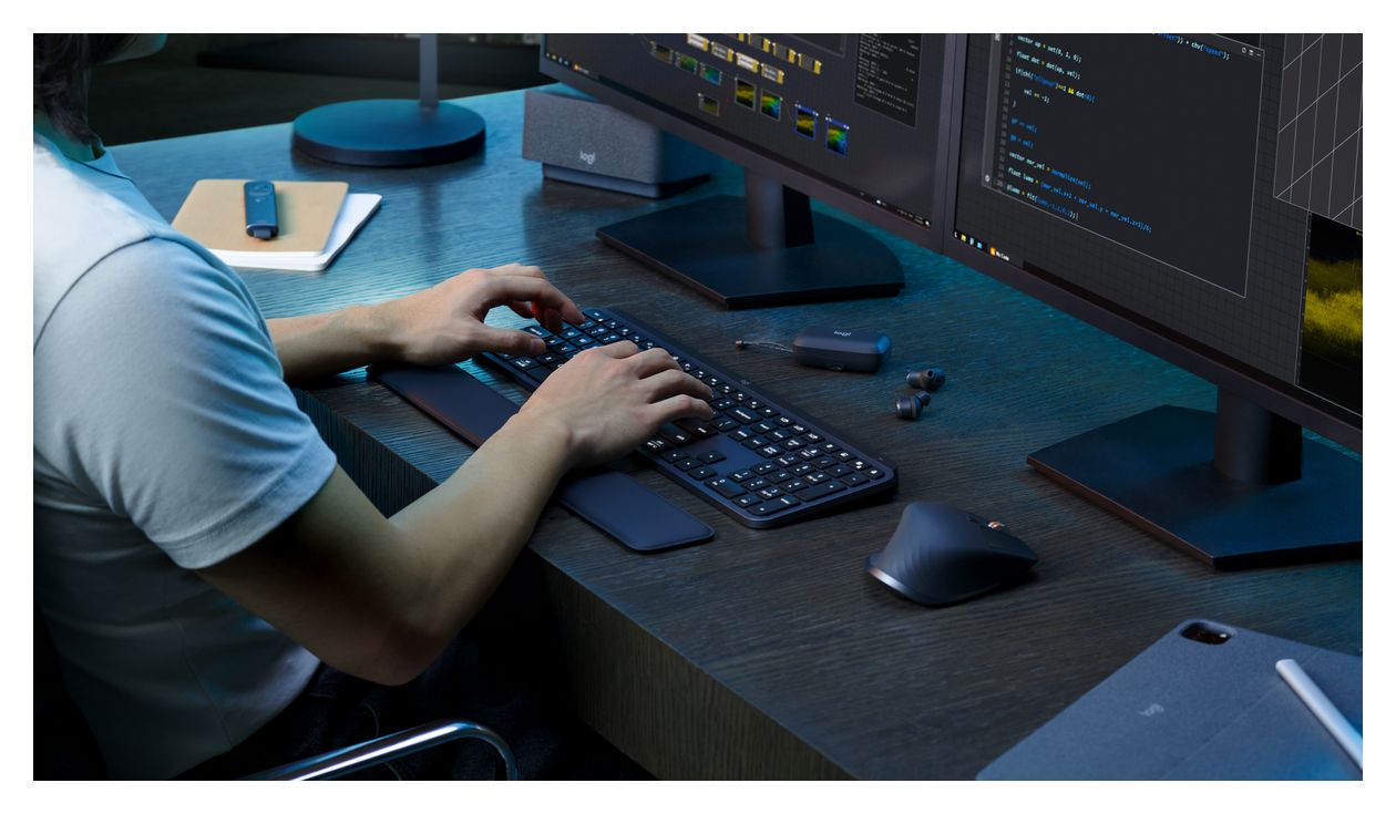 MX Keys S Combo LED Büro Tastatur Bluetooth  (Graphit) 