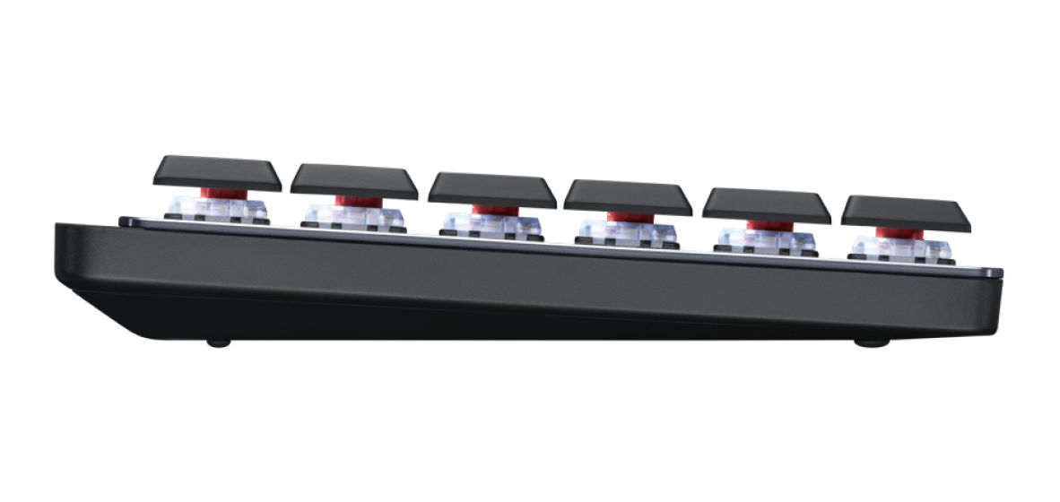 MX Mini Mechanical LED Büro Tastatur RF Wireless + Bluetooth 2.4 GHz  (Graphit) 