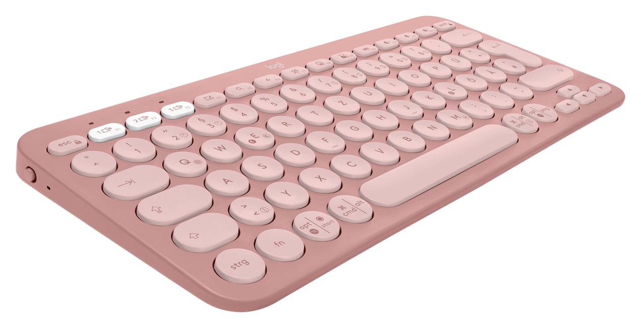 Pebble Keys 2 K380s Universal Tastatur Bluetooth  (Rose) 