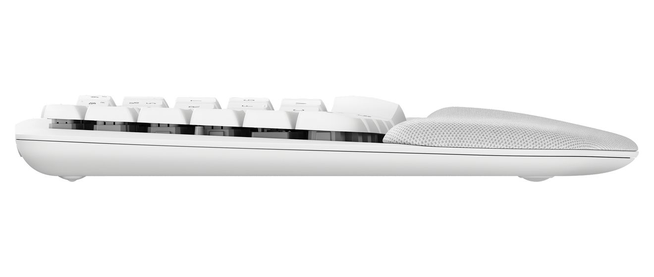 Wave Keys Büro Tastatur RF Wireless + Bluetooth 2.4 GHz  (Weiß) 