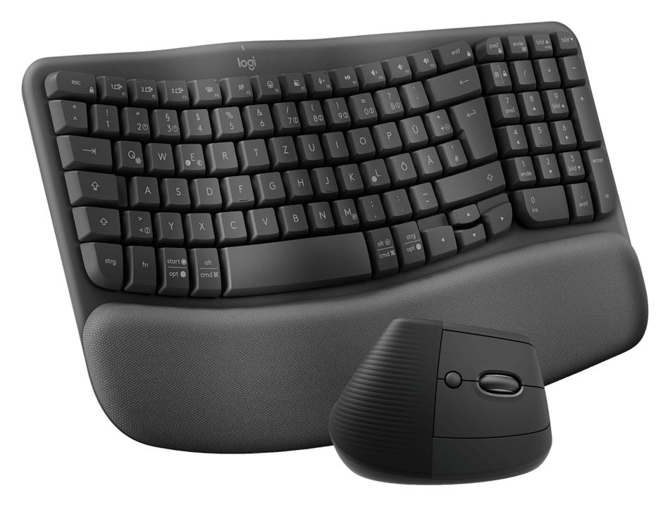 Wave Keys and Lift Combo Universal Tastatur Bluetooth  (Graphit) 