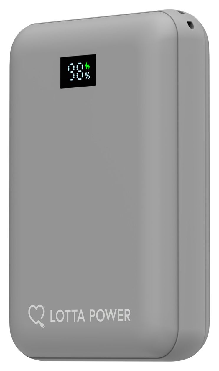 Mini 10000 mAh Powerbank USB Typ-C  (Grau) 