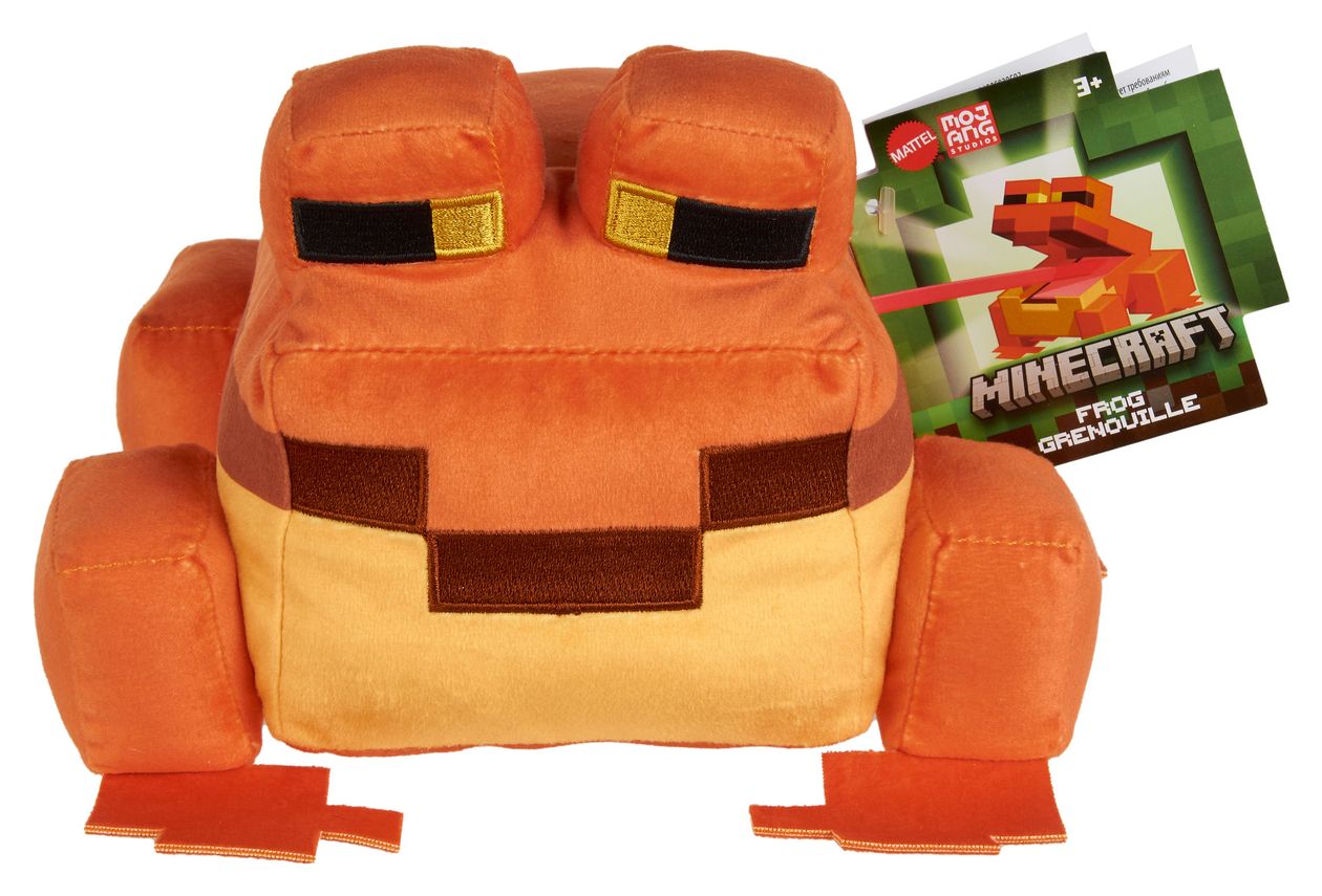 Minecraft Plüschfrosch-Spielzeug, ca. 20 cm große weiche Figur, vom Videospiel inspirierter Charakter 