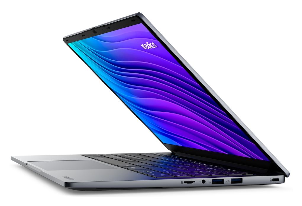E15223 MD62644 Full HD Notebook 39,6 cm (15.6 Zoll) 1920 x 1080 Pixel 4 GB Ram 128 GB SSD Windows 11 Home in S mode Intel® N max. 3,4 GHz intern  (Grau) 
