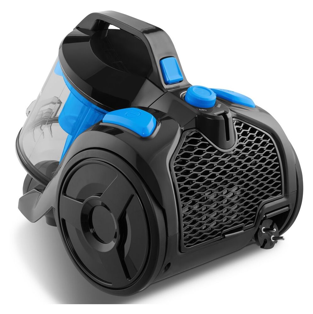 E2001 MD12078 Bodenstaubsauger Beutellos 800 W HEPA (Transparent, Schwarz, Blau) 