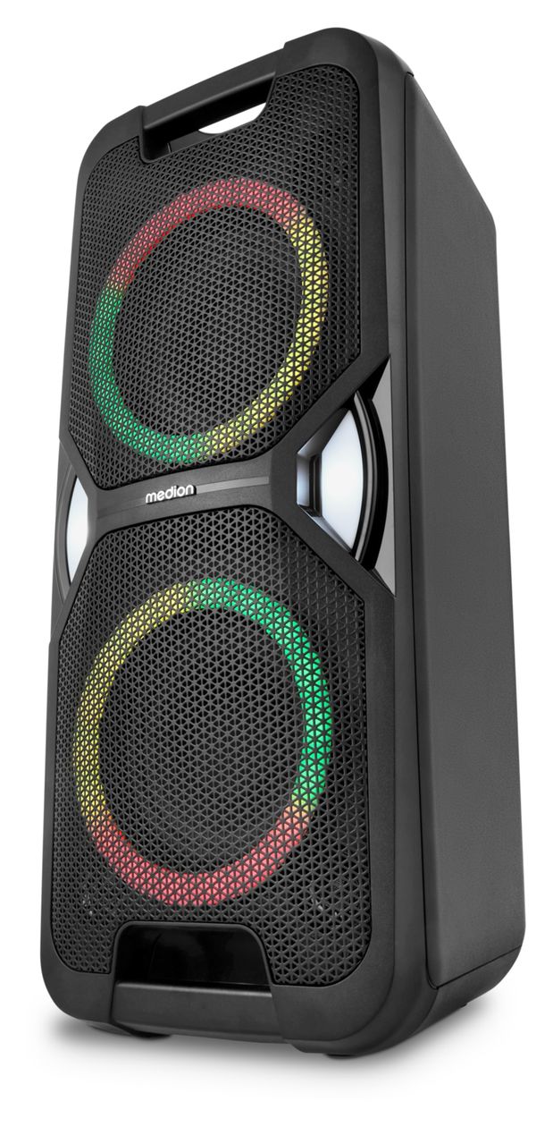 Life-1 Pure MD400000 50 W Bluetooth Lautsprecher Laufzeit bis 26 h  (Schwarz) 