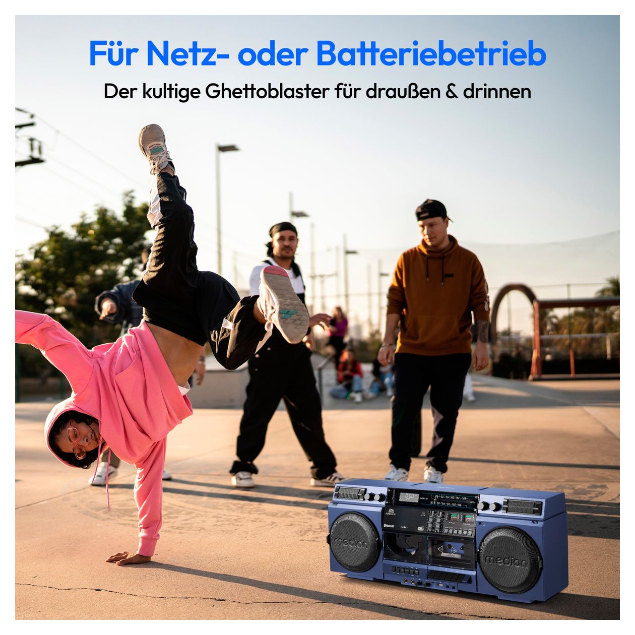 Life P66538 DAB+, PLL 20 W Bluetooth  (Blau) 