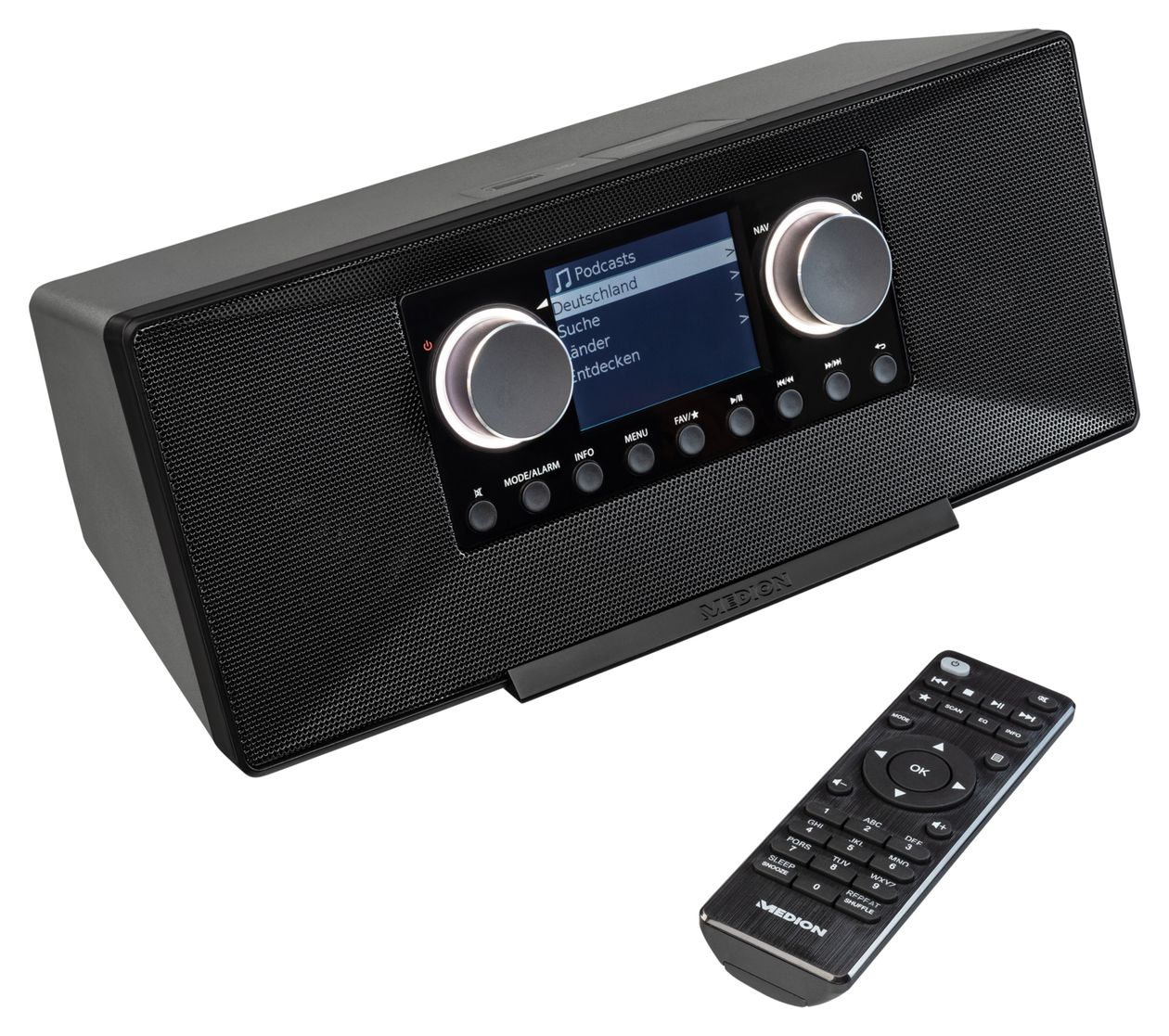 Life P85333 Bluetooth AM, DAB+, FM, MW Radio Internet  (Schwarz) 