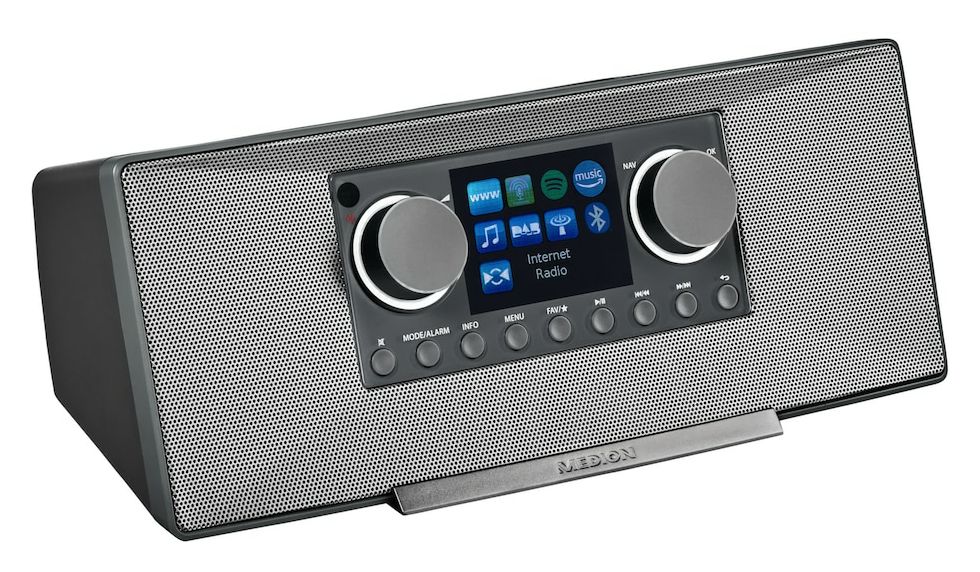 Life P85333 Bluetooth DAB+, FM Radio Internet  (Grau) 