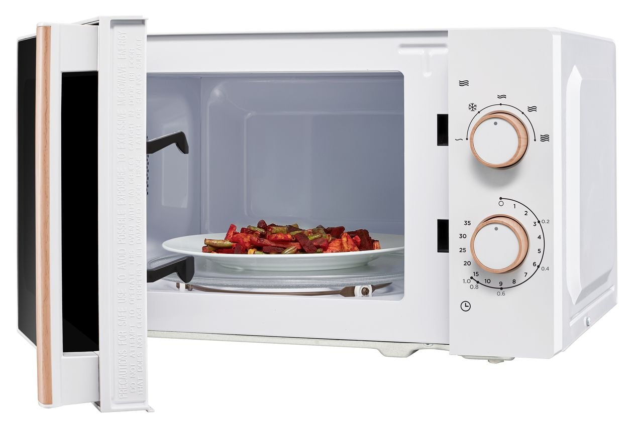 MD10596 Freistehende Mikrowelle 700 W Größe: klein 5 Stufen  (Weiß) 