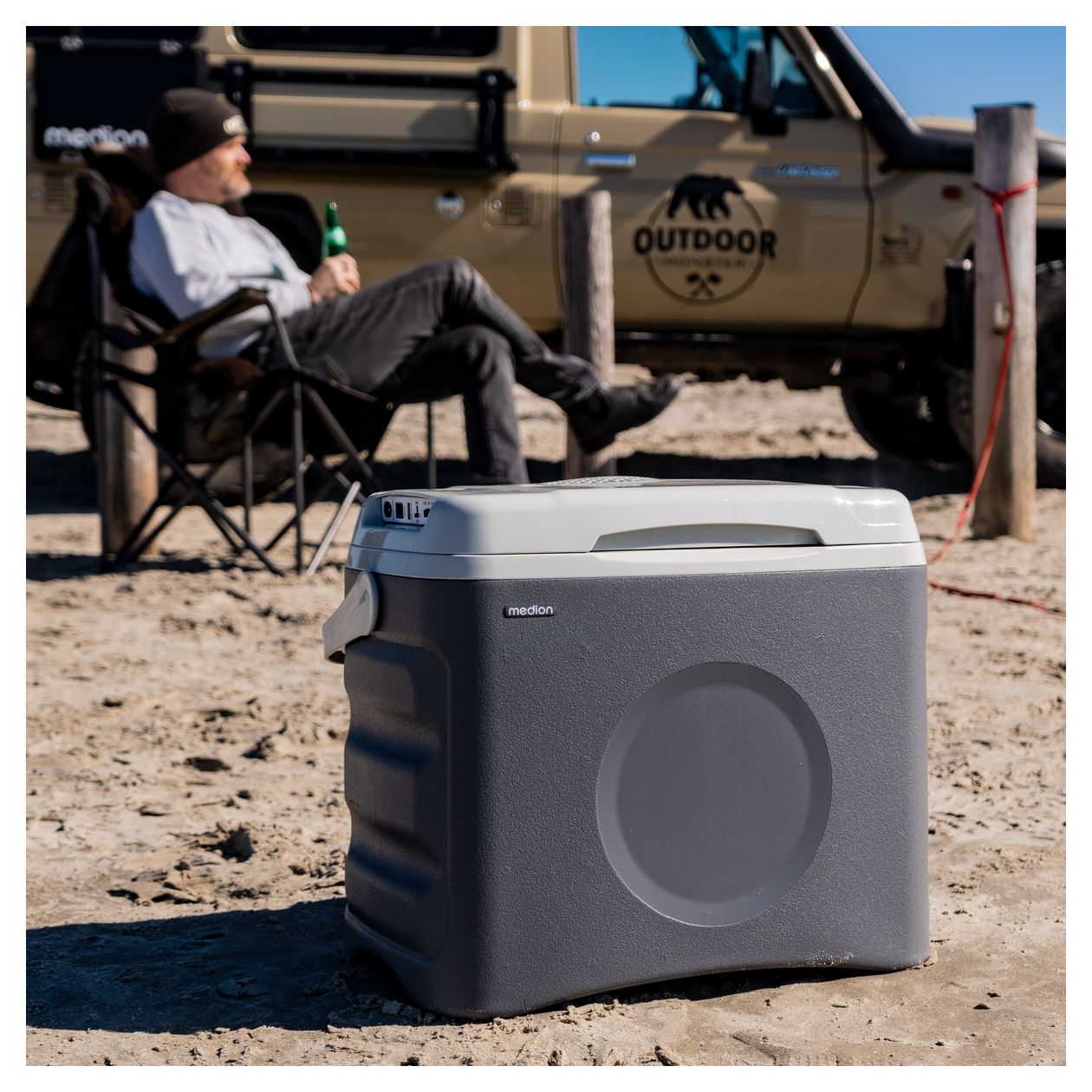MD10735 25 l Kühlbox  (Silber) 