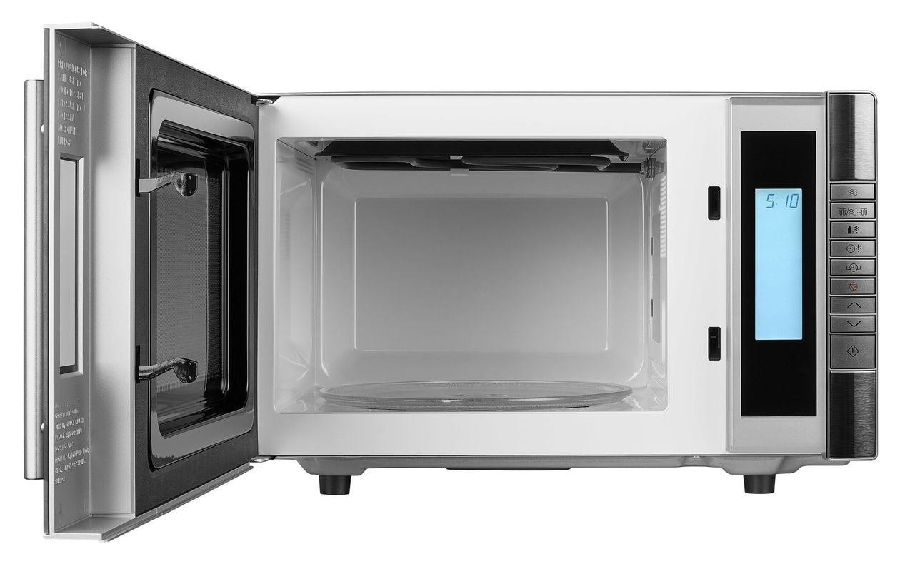 MD14482 Standgeräte Solo 800 W Größe: klein 5 Stufen Grill  (Schwarz, Edelstahl) 