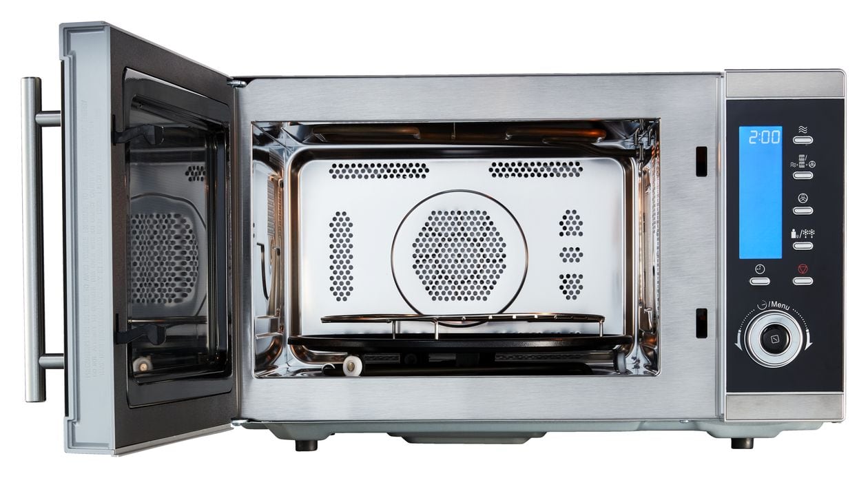 MD15501 Freistehende Mikrowelle 900 W Größe: mittel 11 Stufen Grill  (Schwarz, Edelstahl) 