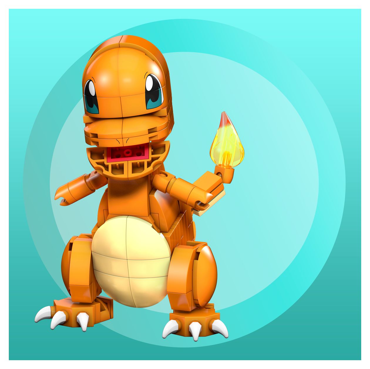Pokemon Glumanda Bauset 180 Teile  (Orange) 