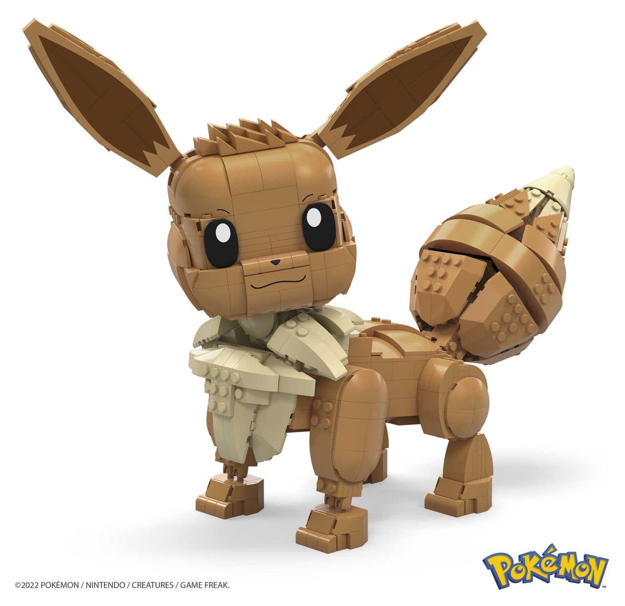 Pokemon Jumbo Evoli Bauset 824 Teile  (Beige/Braun) 