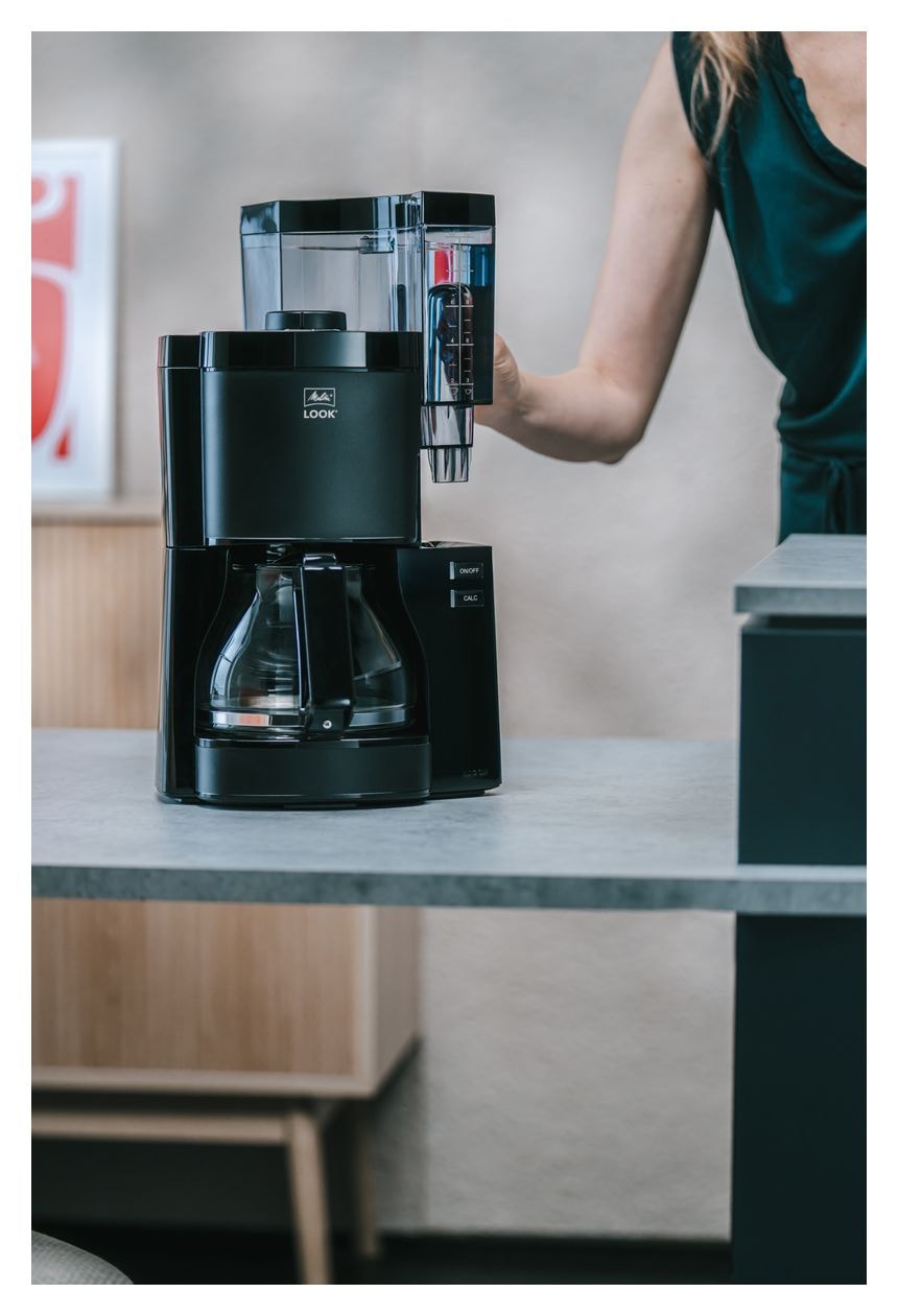 1025-02 Look V Basic 15 Tassen Filterkaffeemaschine 1,2 l  (Schwarz) 