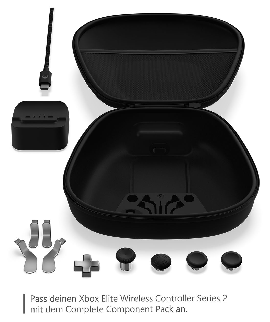 Xbox Elite Wireless Controller Series 2 – Complete Component Pack Spiele-Controllerzusatz PC, Xbox One Elite Series 2  (Schwarz, Silber) 