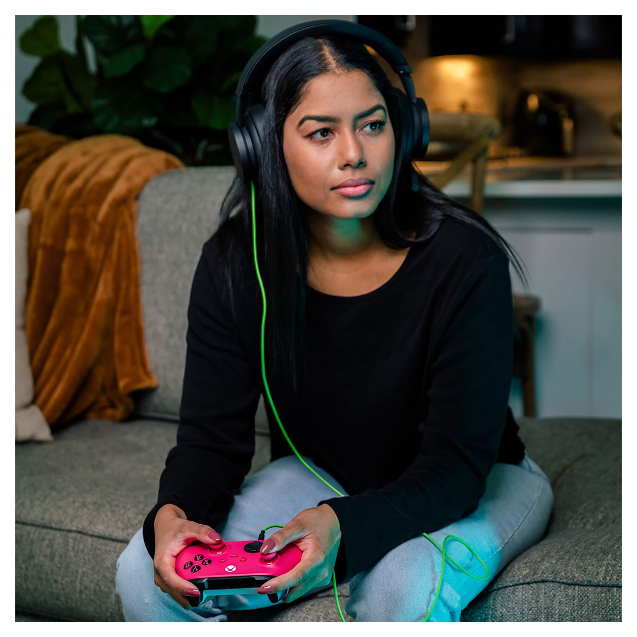 Xbox Wireless Controller Analog / Digital Gamepad für Xbox Series S, Android, Xbox Series X, iOS, PC  (Pink, Weiß) 