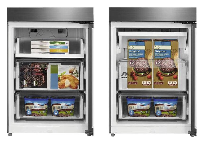 MDRB600MIC46 312 l / 130 l Kühl-Gefrierkombi freistehend NoFrost 179 kWh Jahr  (Edelstahl) 